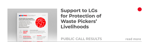 Support to LGs for livelihood recovery for the waste pickers