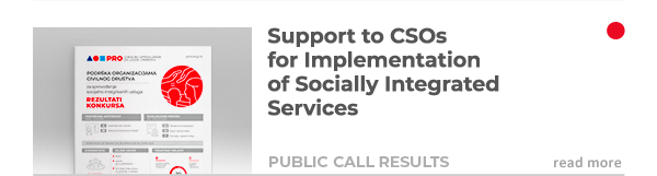 Support to CSOs for implementation of socially integrated services