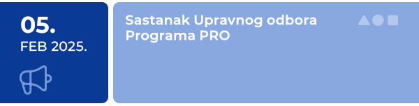 Sastanak Upravnog odbora Programa PRO